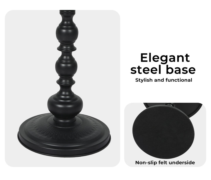 Levede Vintage Side Table black stable base