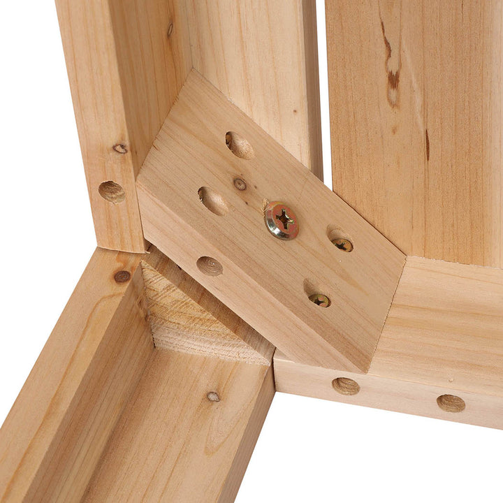 Levede Wooden Outdoor Side Table joint