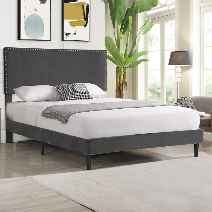 Levede Grey bed frame