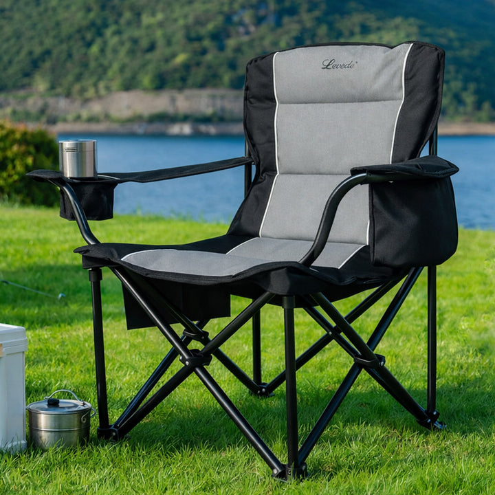 Camping Chair Large Folding Outdoor Portable Fishing Picnic Travel Seat