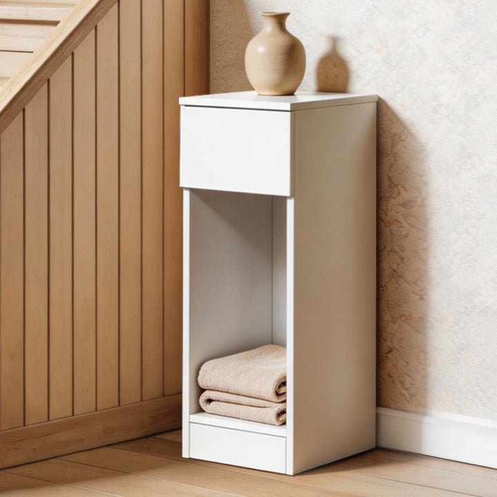 Slim Bedside Table Nightstand Side Table Storage Bedroom Narrow Cabinet