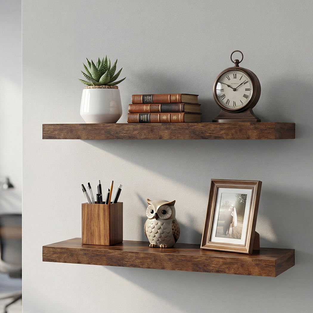 Floating Wall Shelf 2 & 3 PCS Wall Mounted Shelves Book Display Storage Rack
