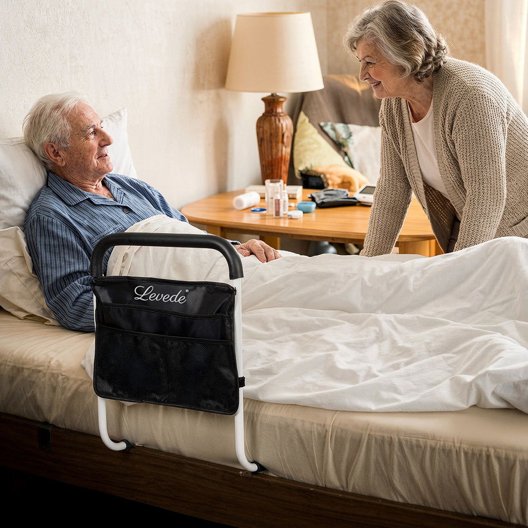 Bed Rail Safety Bed Assist Rail Grab Handrail Adjustable Elderly Antislip