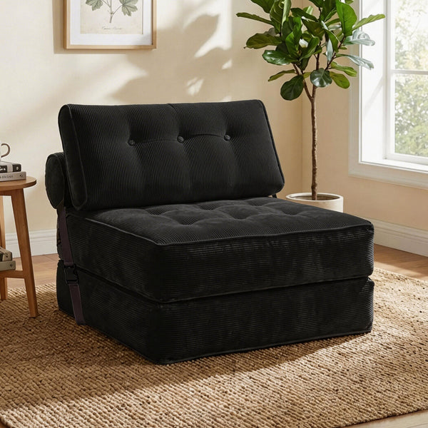 3 in 1 Convertible Sofa Bed Foldable Single Sleeper Chair Living Room