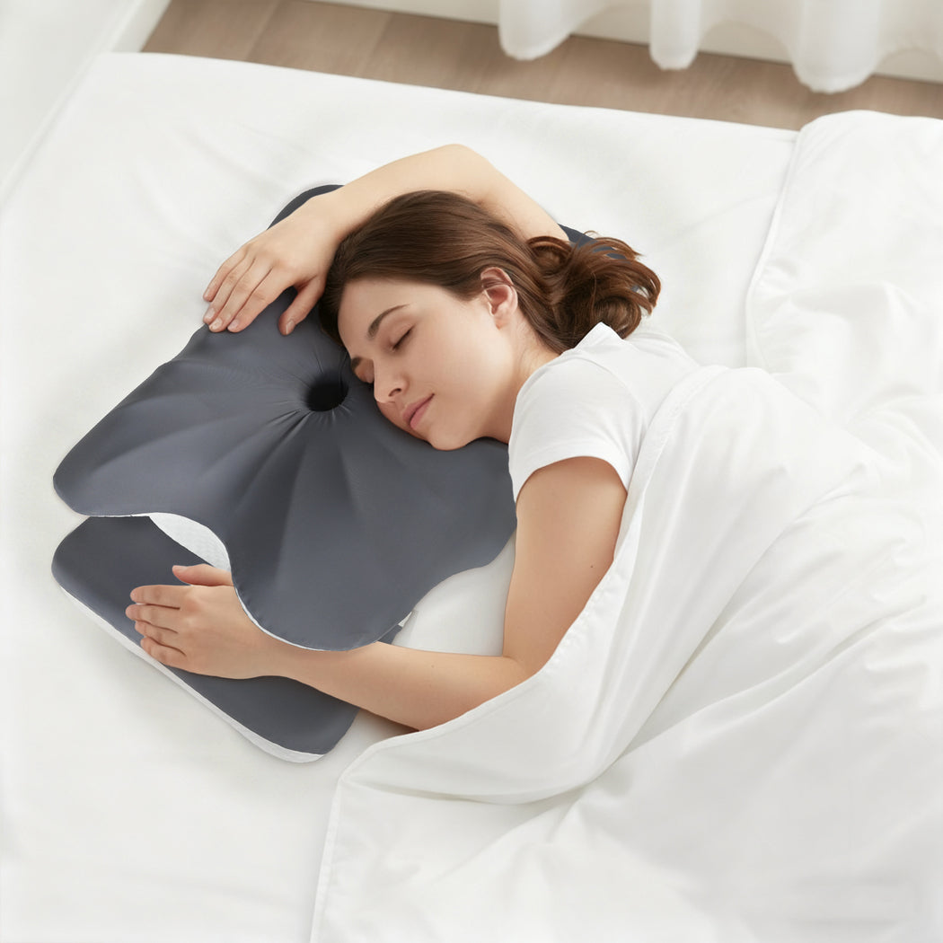 Ergonomic Cervical Neck Pillow for Side Back Stomach Sleepers Washable