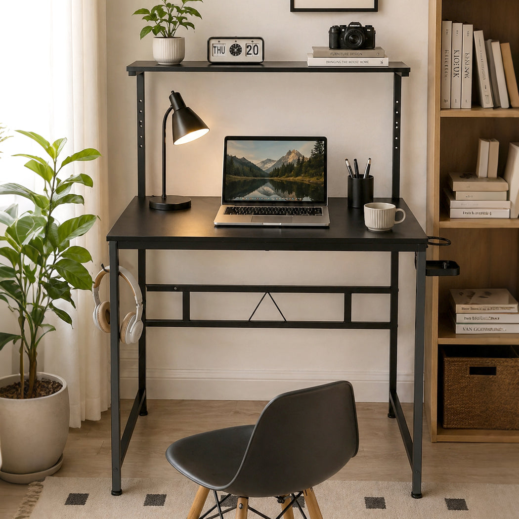 Gaming Table Spacious Wear Resistan Stable Computer Desk Earphone Hook