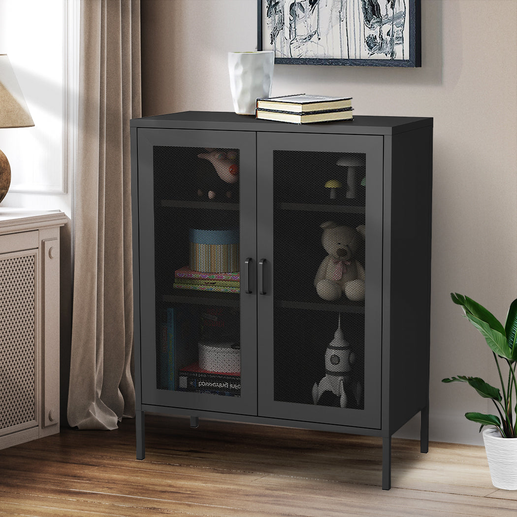 Levede Storage Cabinet Steel Kitchen - Levede