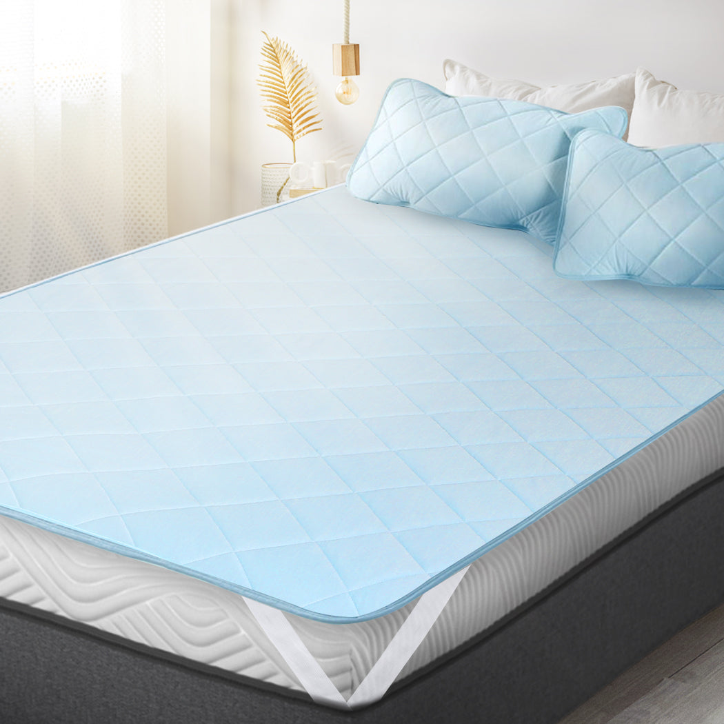 Dreamz Mattress Protector Cool Topper Queen-1831592856368844806