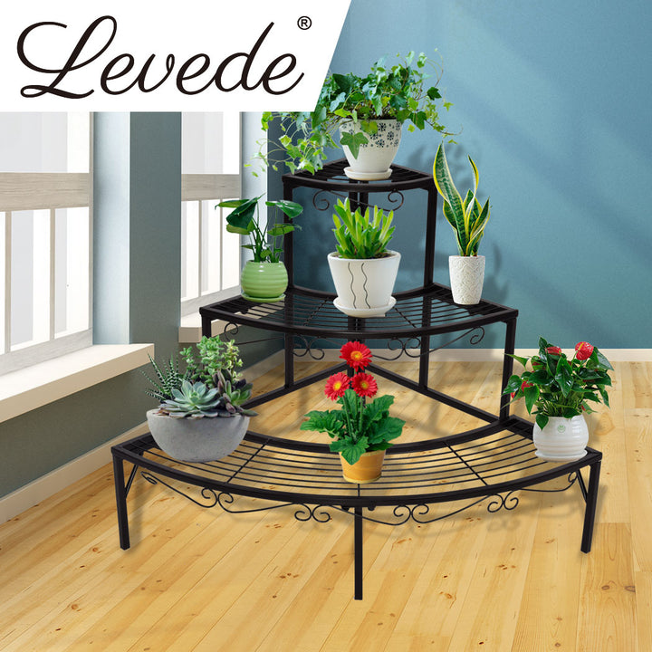 Levede Outdoor Indoor Metal Pot Plant Stand - Levede