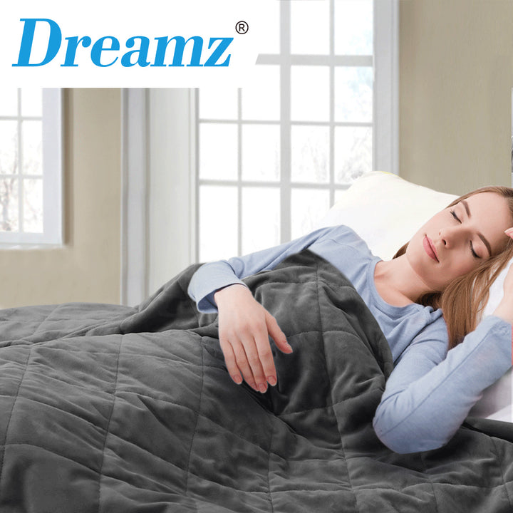 DreamZ 9KG Anti Anxiety Weighted Blanket Heavy Gravity for Adults - Levede