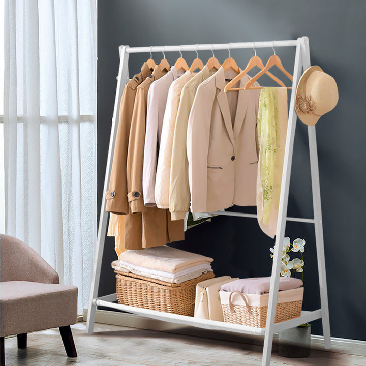 Levede Clothes Rack Wooden Wardrobe - Levede