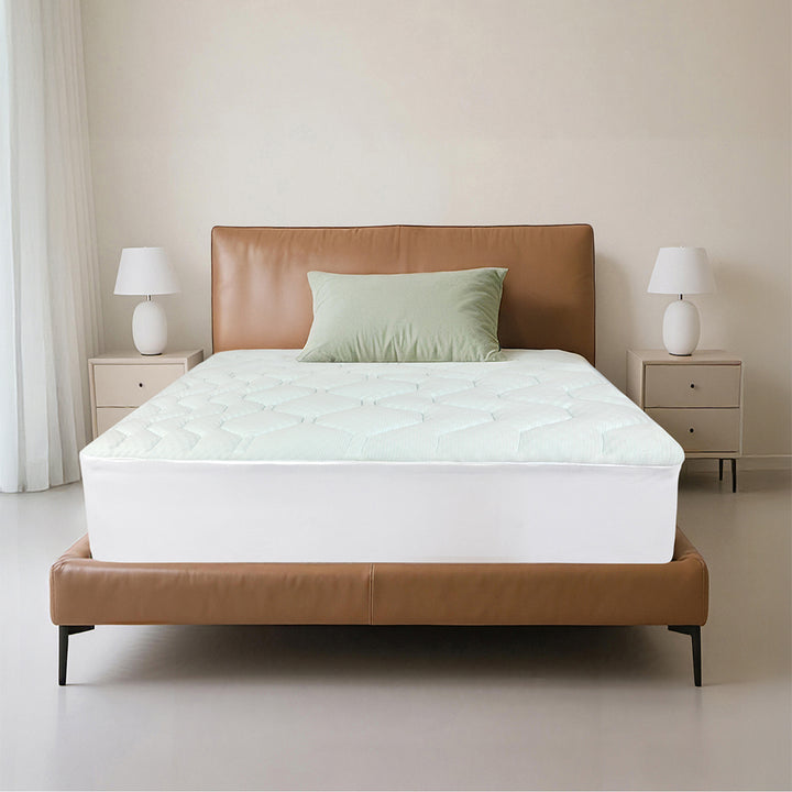 Mattress Topper Pillowtop Memory Foam Bamboo Cover Bed Protector Single