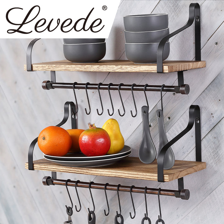 Levede Floating Shelf Brackets for Wall Mounting - Levede