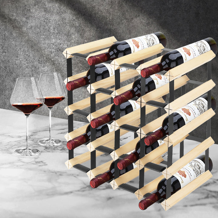 Levede Timber Wine Storage Rack - Levede