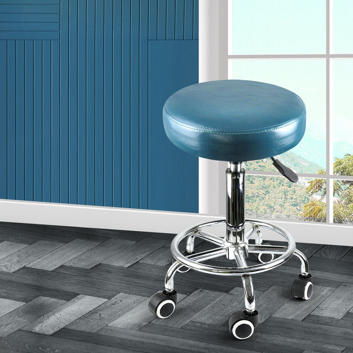 Levede Bar Stools Salon Stool Swivel Teal-1831593081519083527