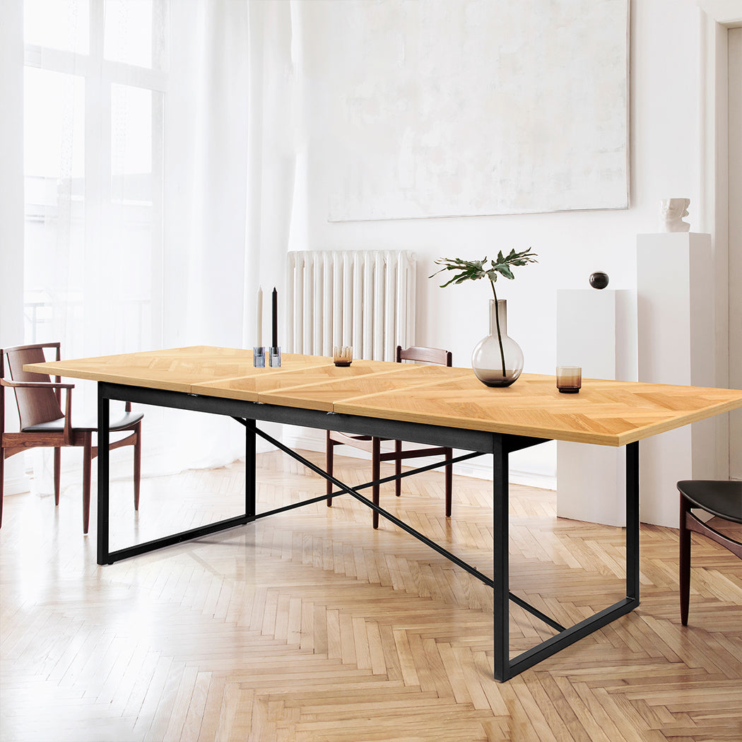 Levede Dining Table Extendable Rectangle Kitchen - Levede