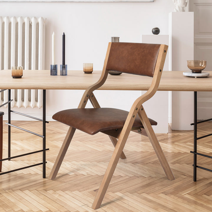 Levede 2x Foldable PU Dining Chairs - Levede