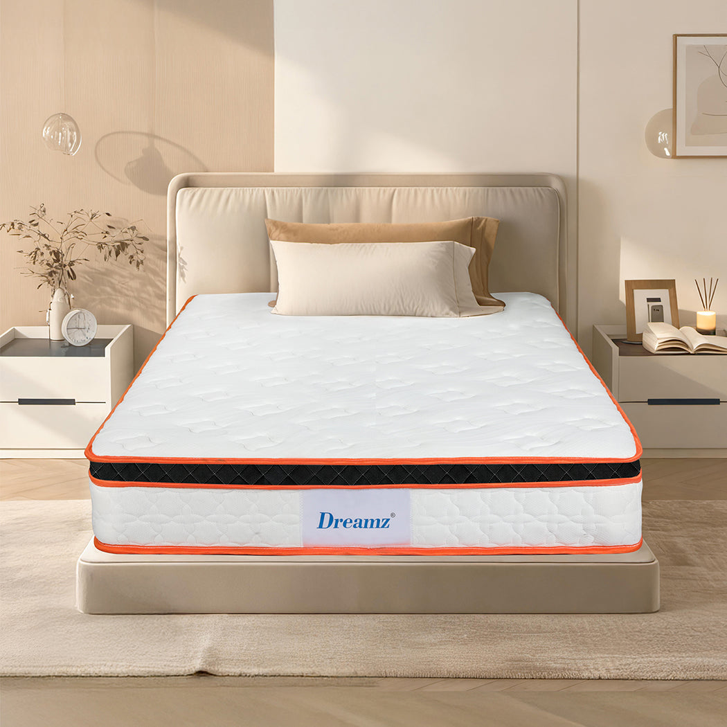 Dreamz Spring Mattress 7 Zone Bed Pocket Medium Firm Memory Foam