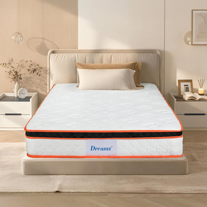 Dreamz Spring Mattress 7 Zone Bed Pocket Medium Firm Memory Foam