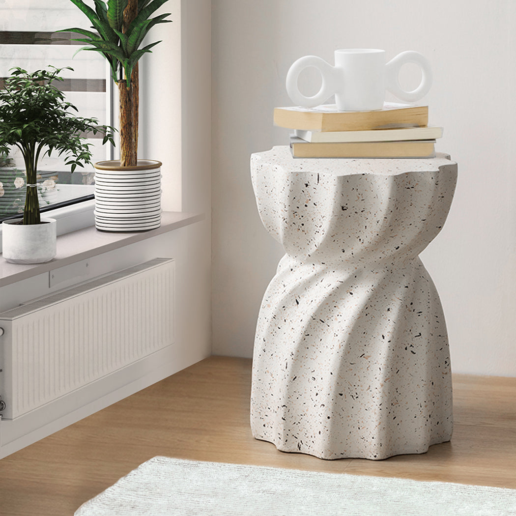 Levede Side Table End Terrazzo Hourglass - Levede