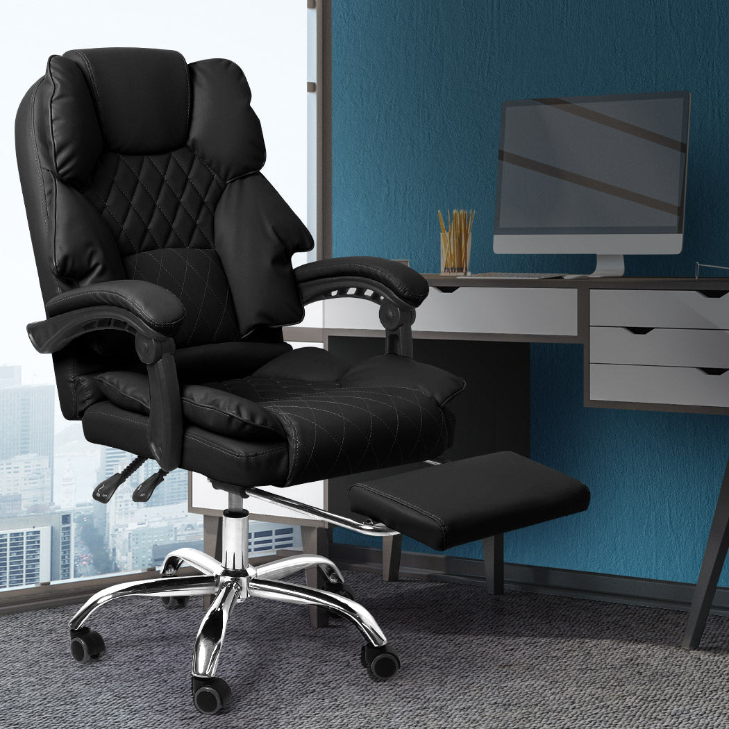 Levede Gaming Chair Office Computer with Footrest and No Footrest Options - Levede