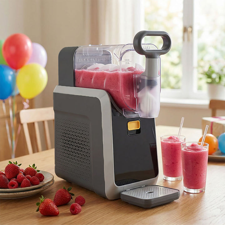 2L Home Slush Machine Rapid Chill Self-Cleaning  5 Presets Drink Maker