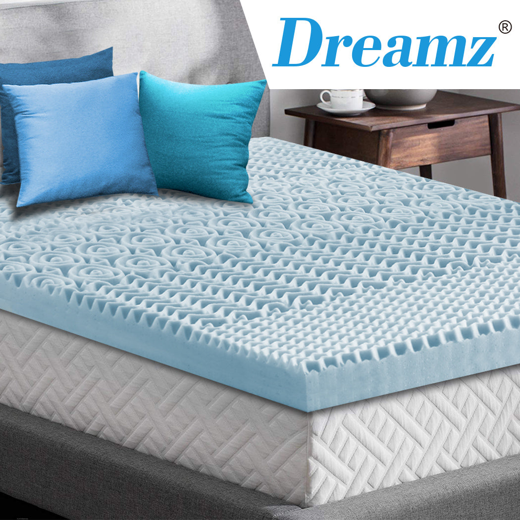 DreamZ 8cm Bedding Cool Gel Memory Foam - Levede