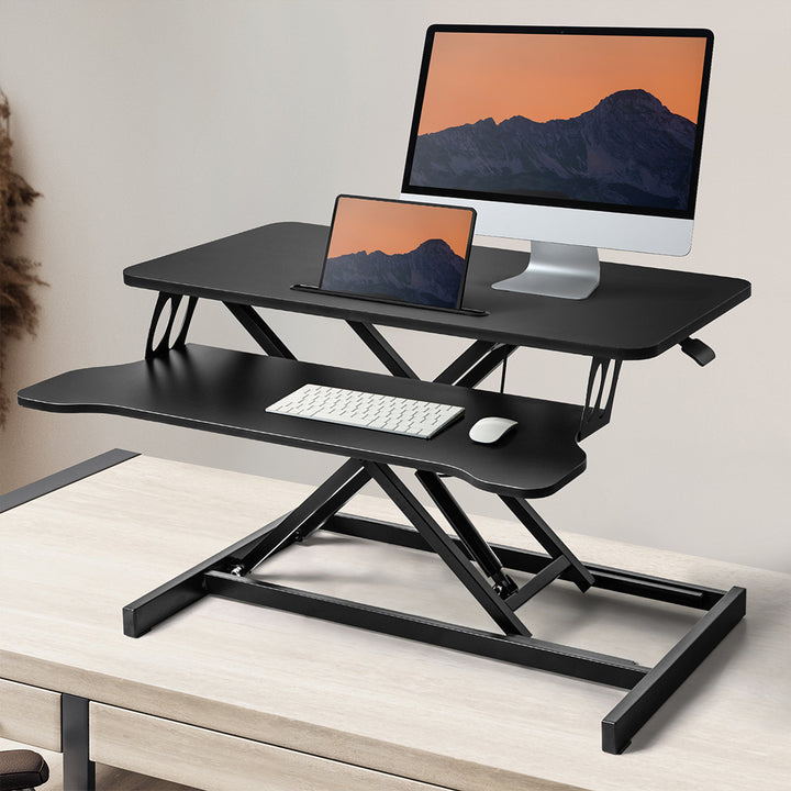 Levede Sit Standing Desk Converter Laptop - Levede