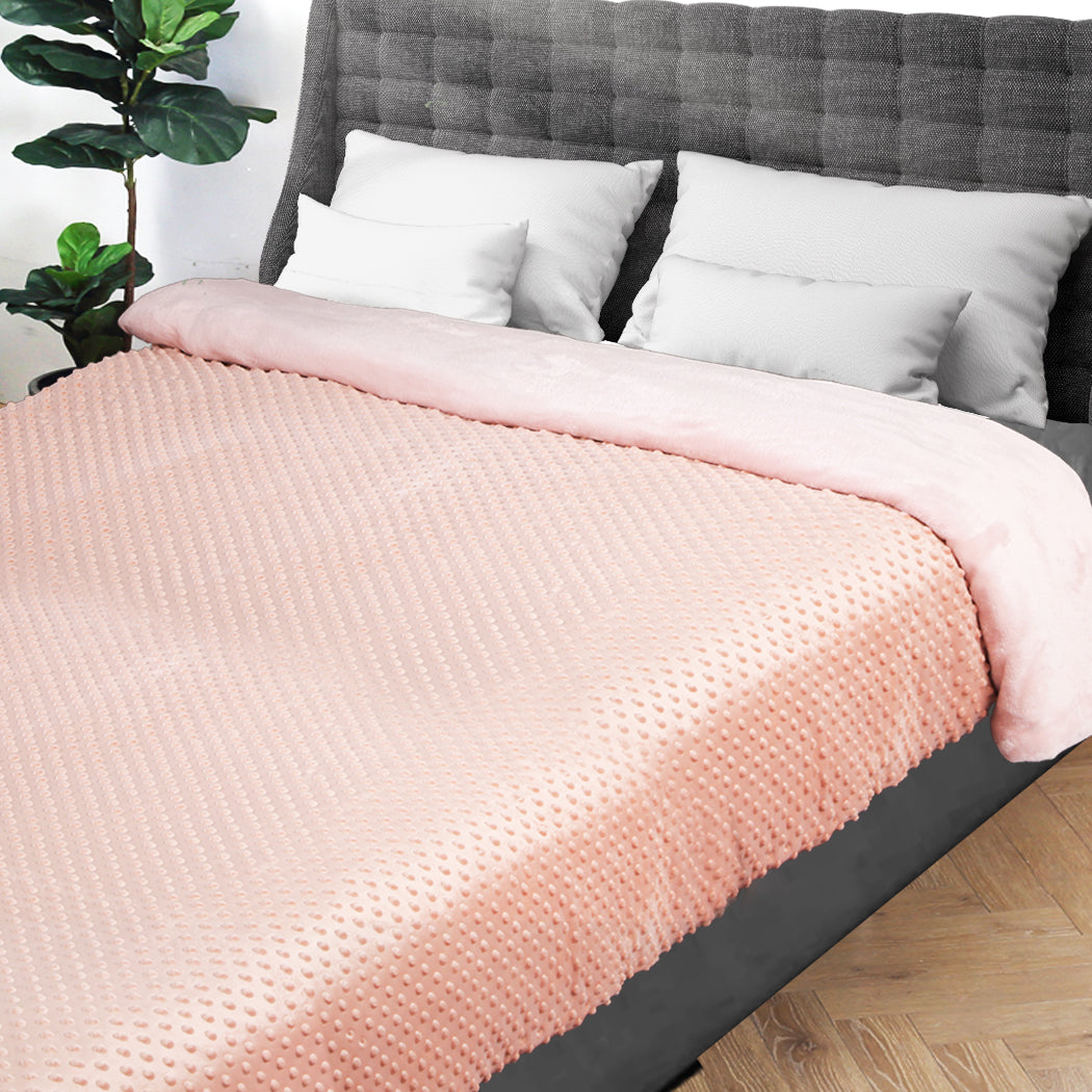 DreamZ Weighted Blanket Cover Quilt Pink - Levede