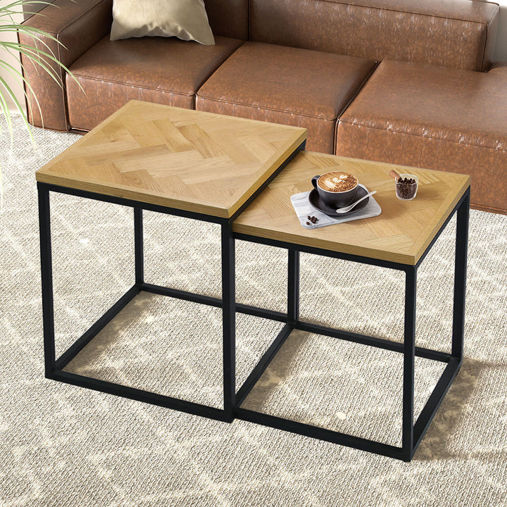 Levede 2PCS Nesting Coffee Tables - Levede