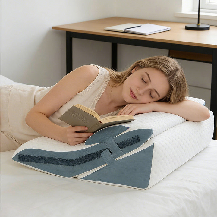 3-in-1 Orthopedic Bed Wedge Pillow Memory Foam Sleep Support Adjustable