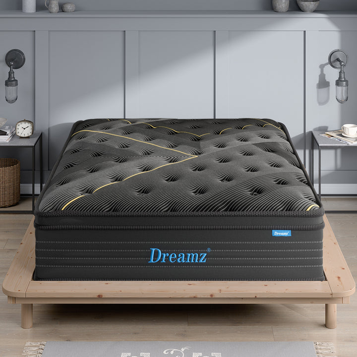 Dreamz Spring Mattress Bamboo Euro Top Single-1848848555616374790