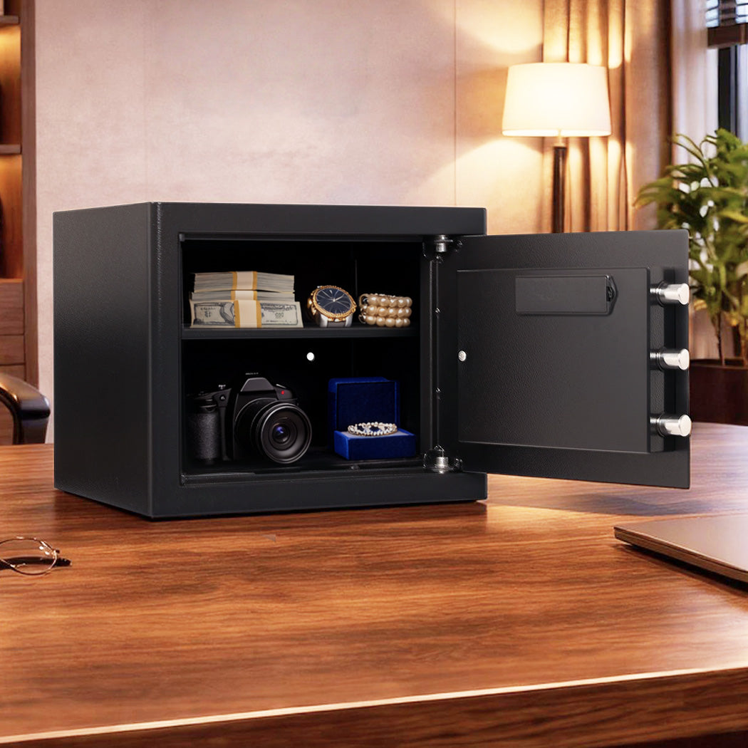 Safe Fireproof Security Box Home Office Cash Lock Deposit Password 31L