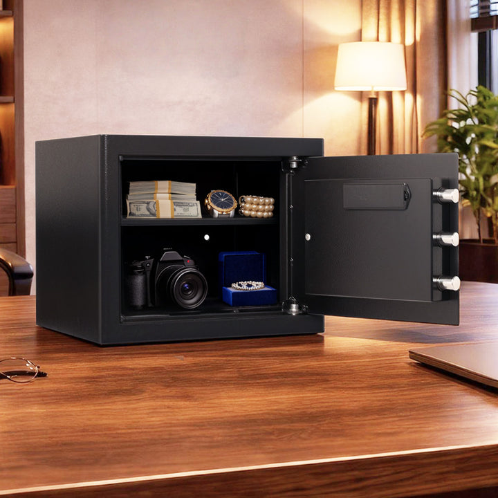 Safe Fireproof Security Box Home Office Cash Lock Deposit Password 31L