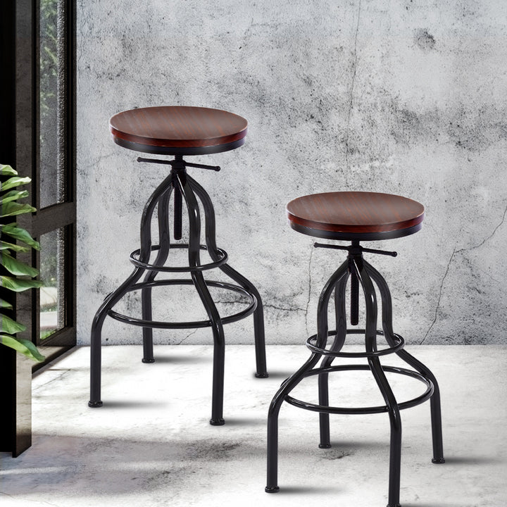 Levede 2x Industrial Bar Stools Kitchen - Levede