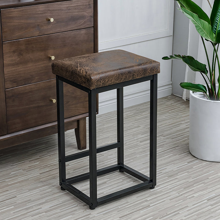 Levede 2X Bar Stools PU Leather Metal - Levede