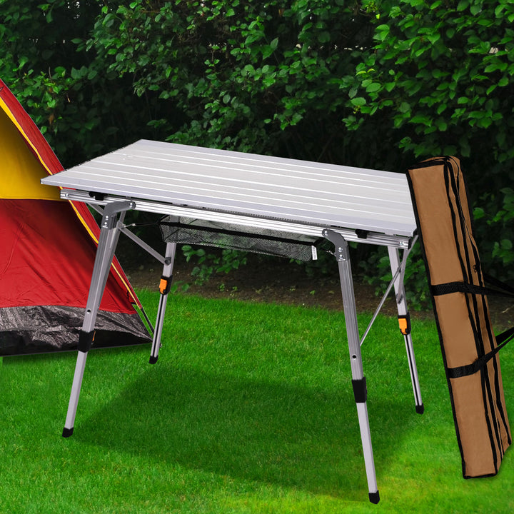 Levede Camping Table Roll Up Folding - Levede