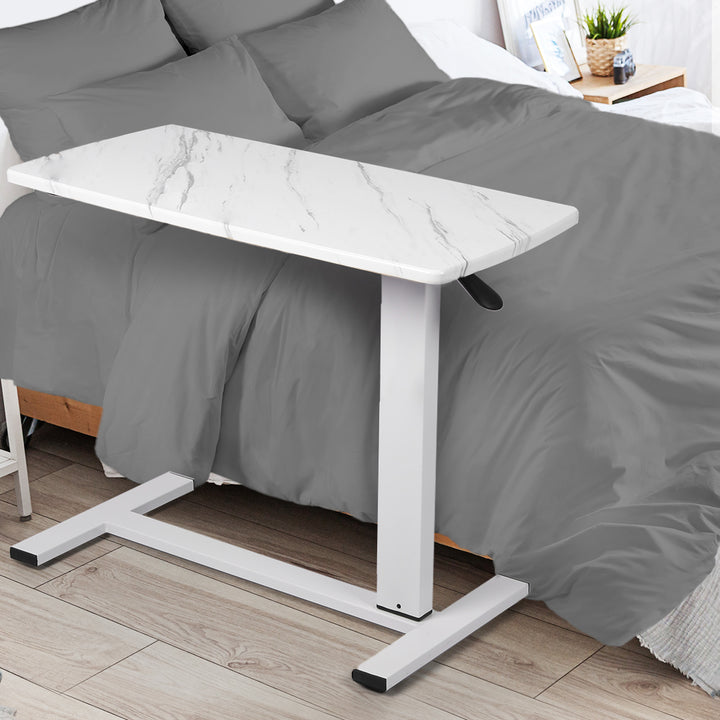 Levede Standing Desk Sofa Bed Side Table White No Slots - Levede