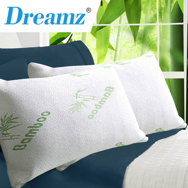 DreamZ 2x Memory Foam Pillow Bamboo - Levede