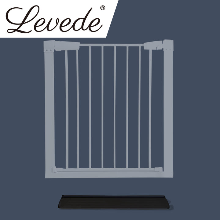 Levede Baby Safety Gate Adjustable Pet Black Ramp - Levede