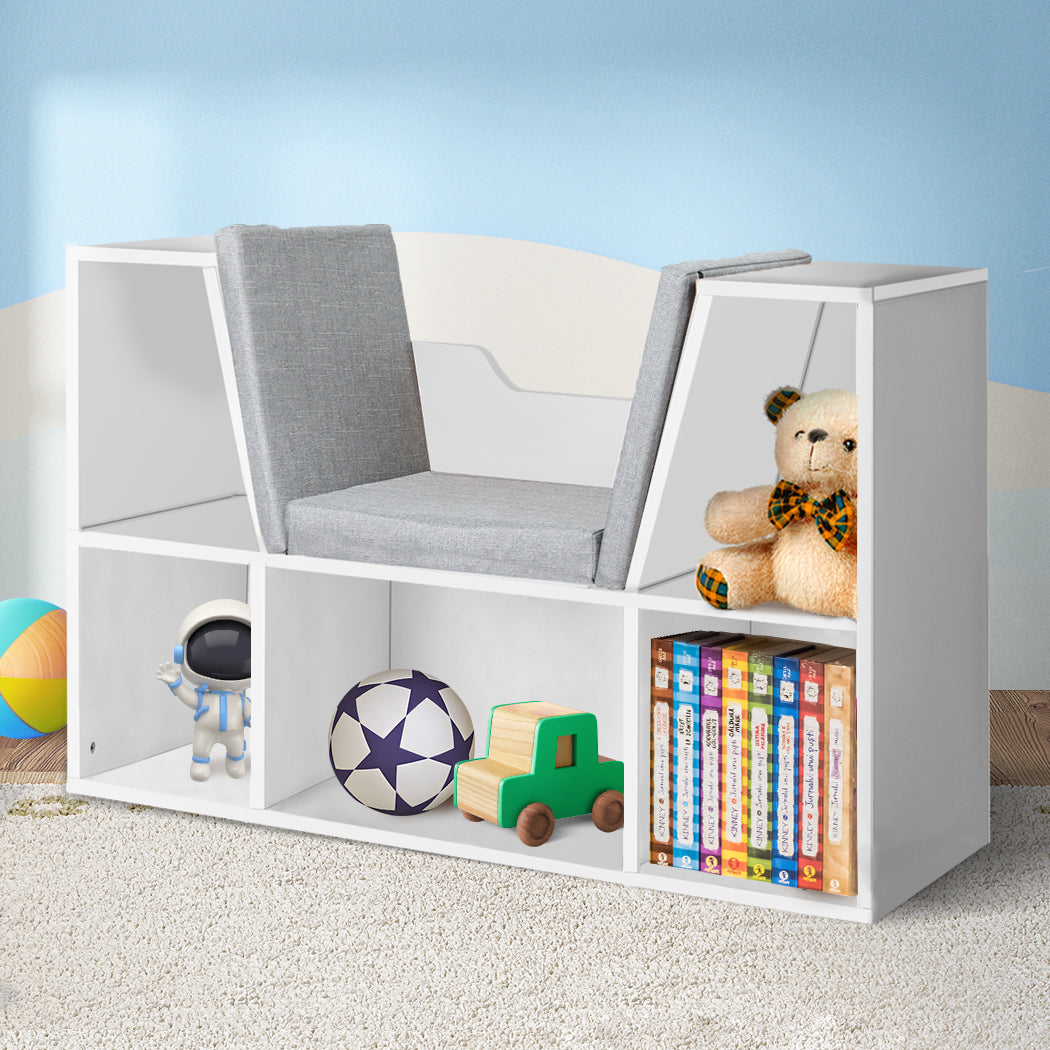 Levede Kids Bookcase Toys Box Shelf - Levede