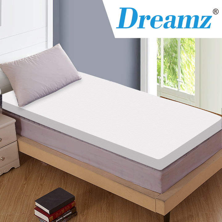 DreamZ 7cm Memory Foam Bed Mattress - Levede