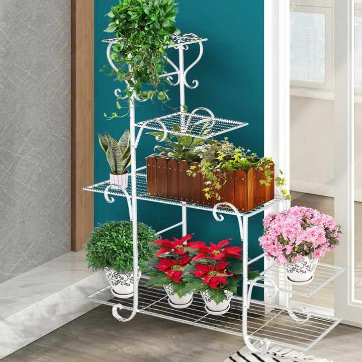 Levede 5 Tier Plant Stand Outdoor Indoor Metal - Levede