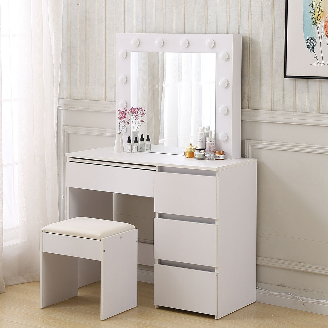 Levede Dressing Table Vanity Set Stool - Levede