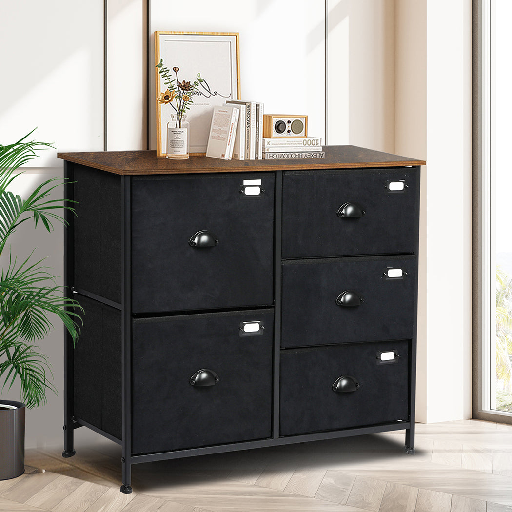 Levede Chest of 5 Drawers Storage Cabinet - Levede