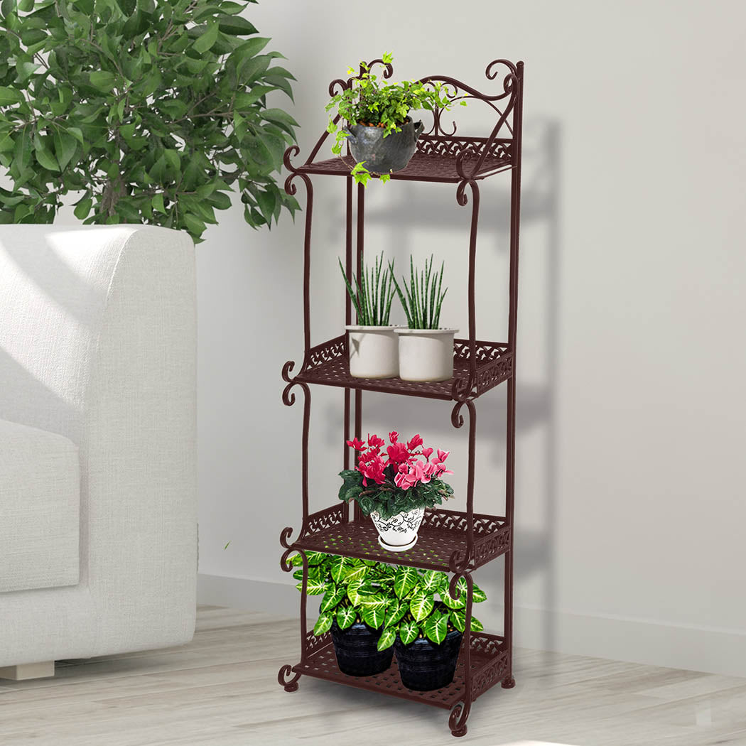 Levede Plant Stand 4 Tiers Outdoor Indoor - Levede