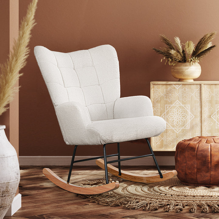 Levede Fleece Rocking Chair - Levede