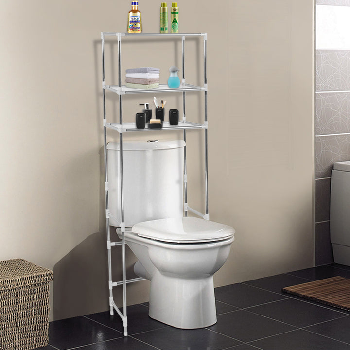 Over Toilet Storage Shelf Rack - Bath Shelf and Organizer for Bathroom Storage - Levede