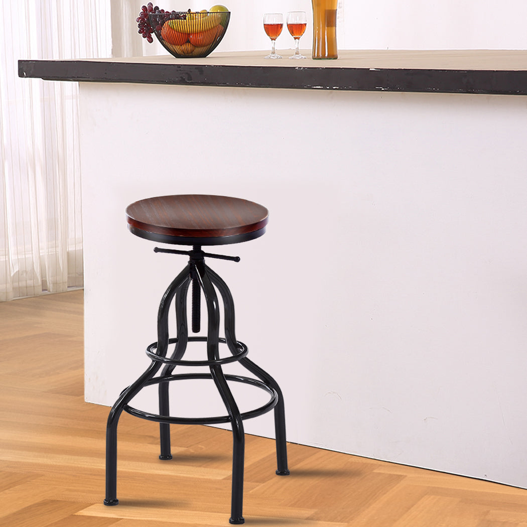 Levede 2x Industrial Bar Stools Kitchen - Levede