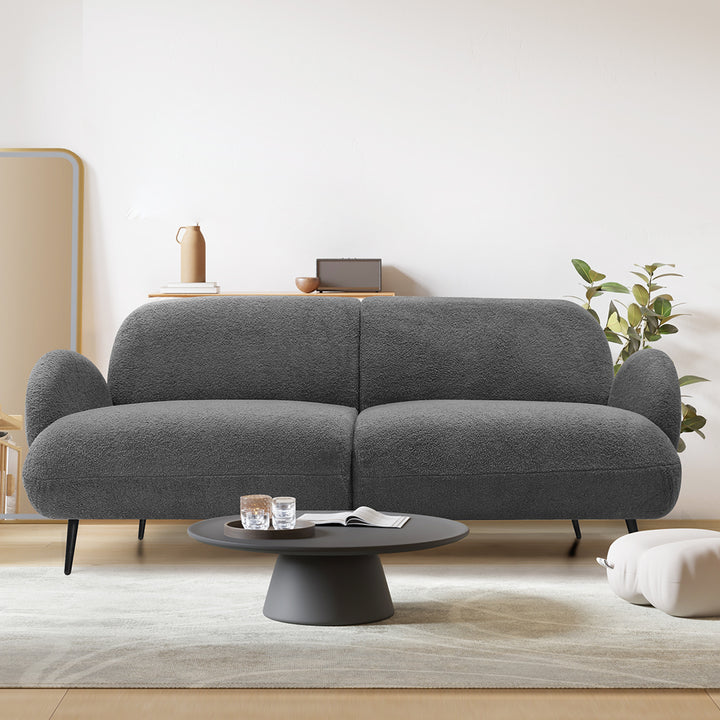 Levede Cloud Sofa 3 Seater Sherpa Fleece Beige-1848859430272241671